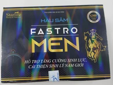 Sản phẩm Thực phẩm bảo vệ sức khỏe Hàu sâm Fastro Men có chứa chất cấm