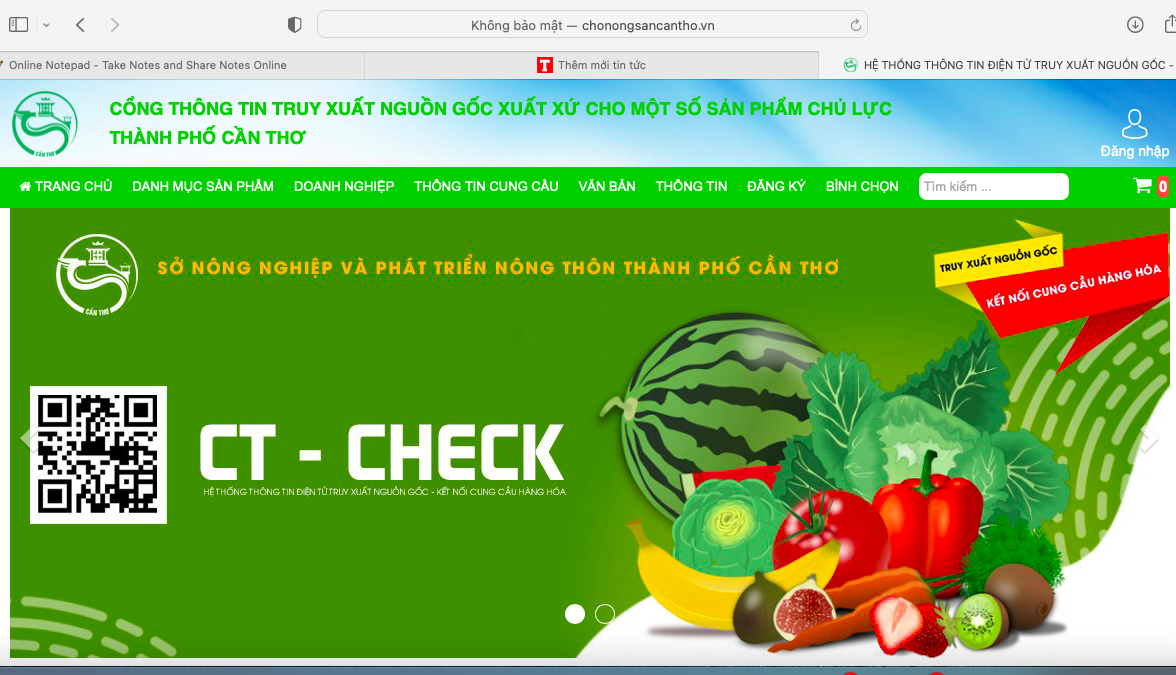 Cần Thơ xây dựng chợ nông sản online