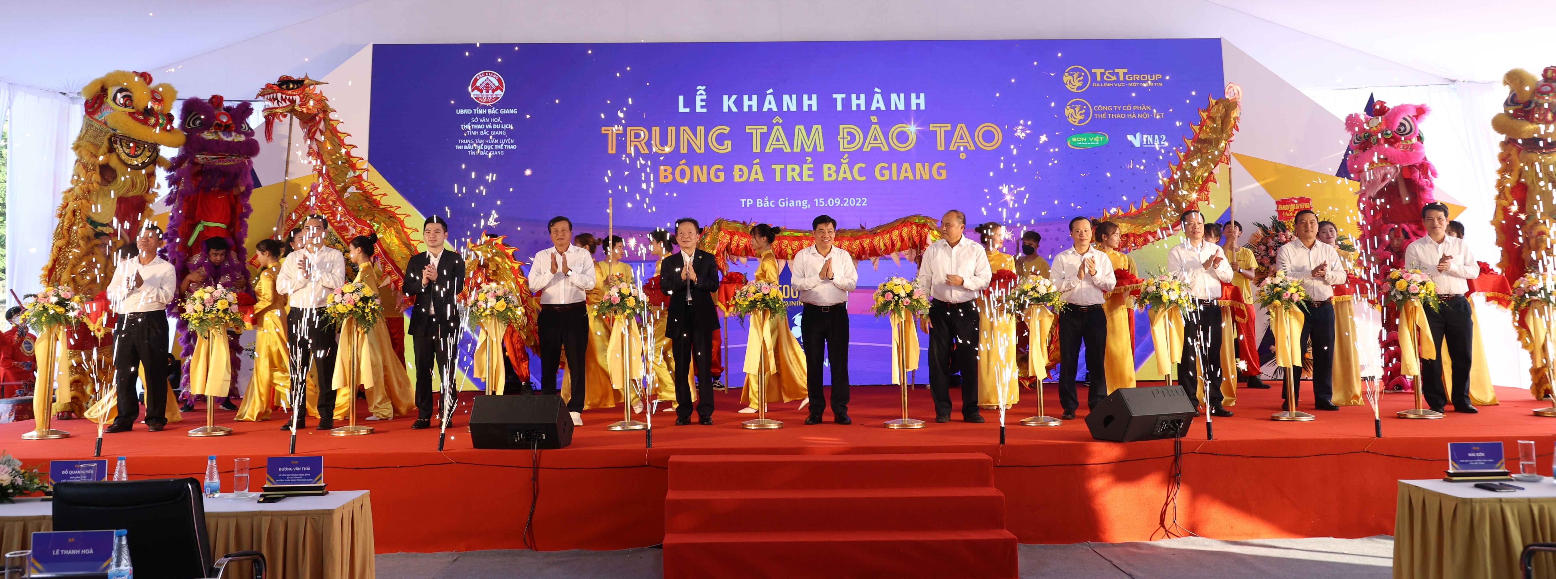 Hanoi FC khánh thành trung tâm đào tạo bóng đá trẻ tại tỉnh Bắc Giang