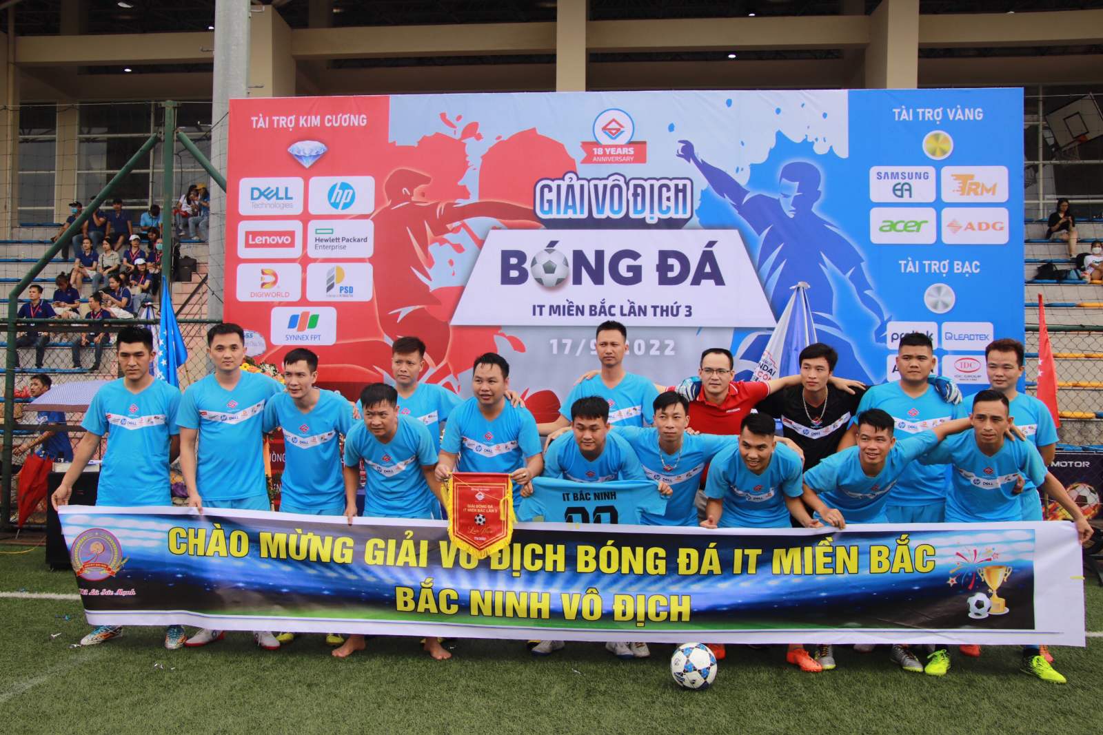 Giải vô địch bóng đá IT miền Bắc lần thứ 3 Sân chơi thể thao lành mạnh cho doanh nghiệp công nghệ
