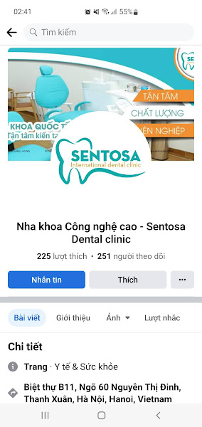 Phòng khám chuyên khoa răng hàm mặt – Nha khoa Sentosa quảng cáo trước khi được cấp phép