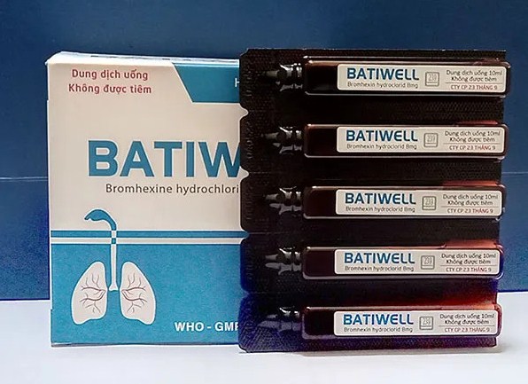 Thu hồi lô thuốc Batiwell trị nhiễm khuẩn hô hấp của Công ty Cổ phần 23 tháng 9