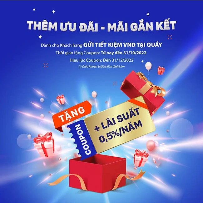 SCB hoạt động ổn định, tặng coupon lãi suất 0,5%năm cho Khách hàng gửi tiền