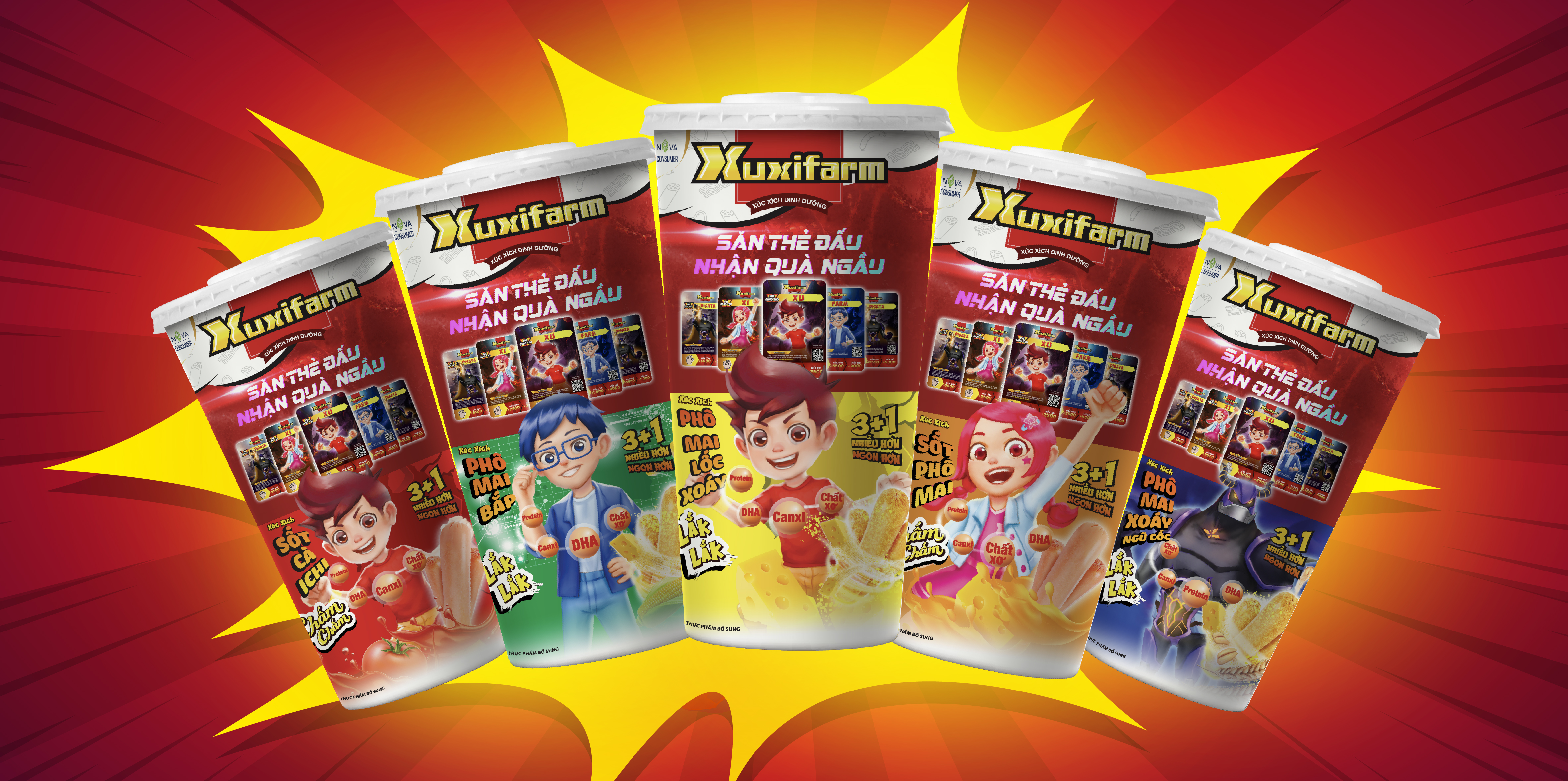 Xuxifarm tiên phong xây dựng câu chuyện siêu anh hùng trên thị trường xúc xích Việt Nam
