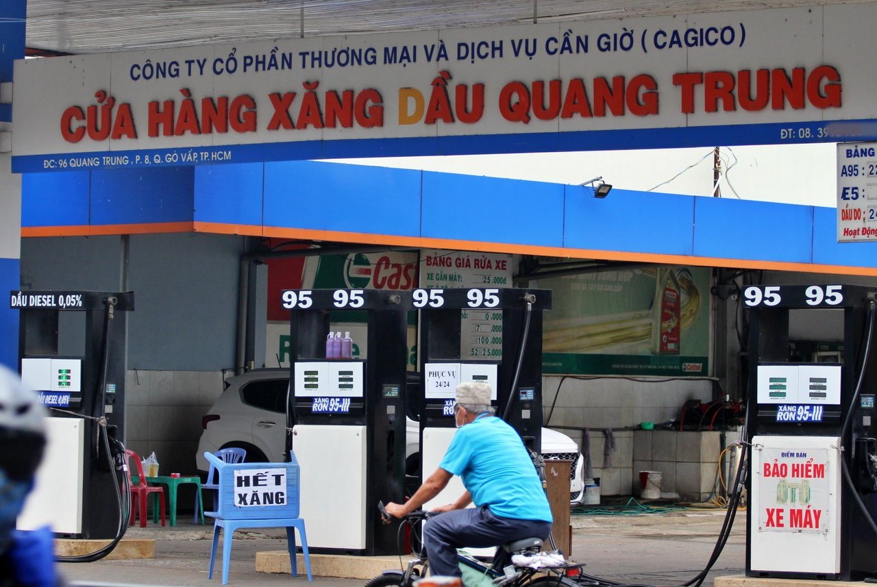 TP.HCM còn khoảng 10% số lượng cửa hàng tạm hết xăng dầu