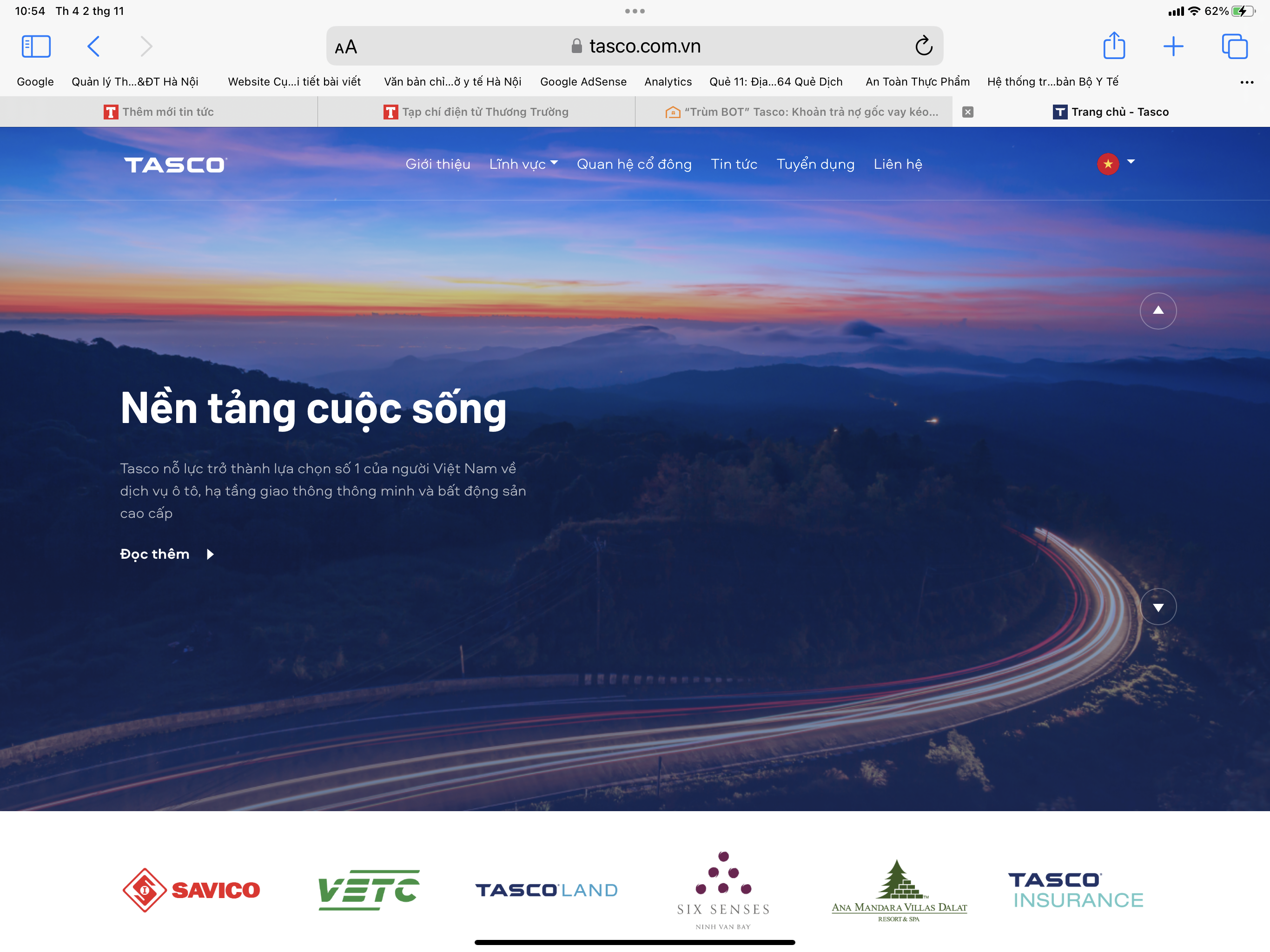Công ty Cổ phần Tasco Lợi nhuận giảm so với quý 2, vay nợ hơn 4.800 tỷ đồng