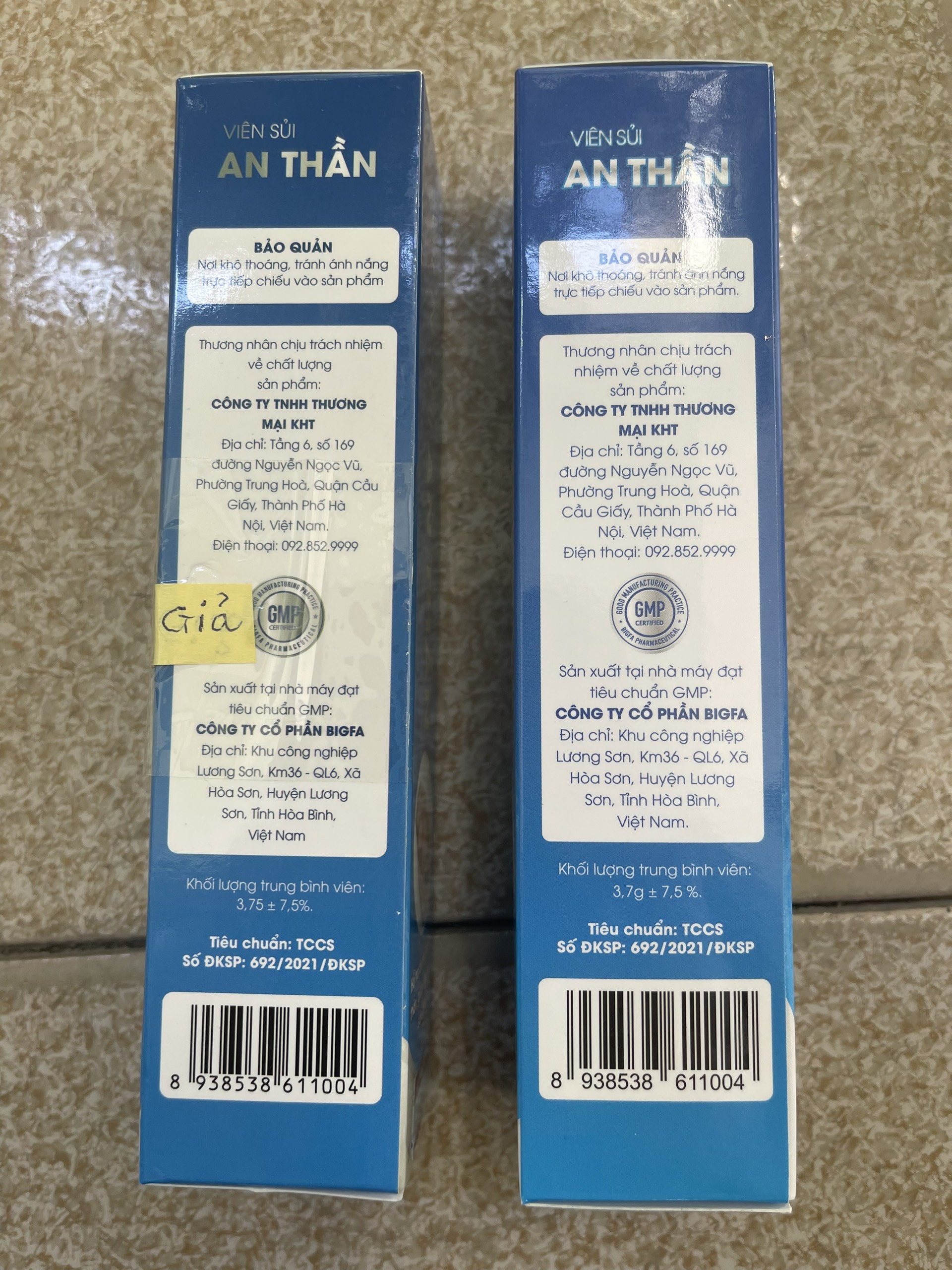 Phát hiện cơ sở kinh doanh hàng trăm hộp viên sủi an thần có dấu hiệu giả mạo