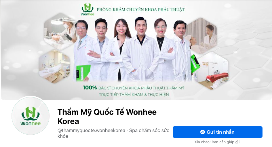 Thẩm mỹ Quốc tế Wonhee Korea chưa có giấy phép hoạt động khám chữa bệnh 
