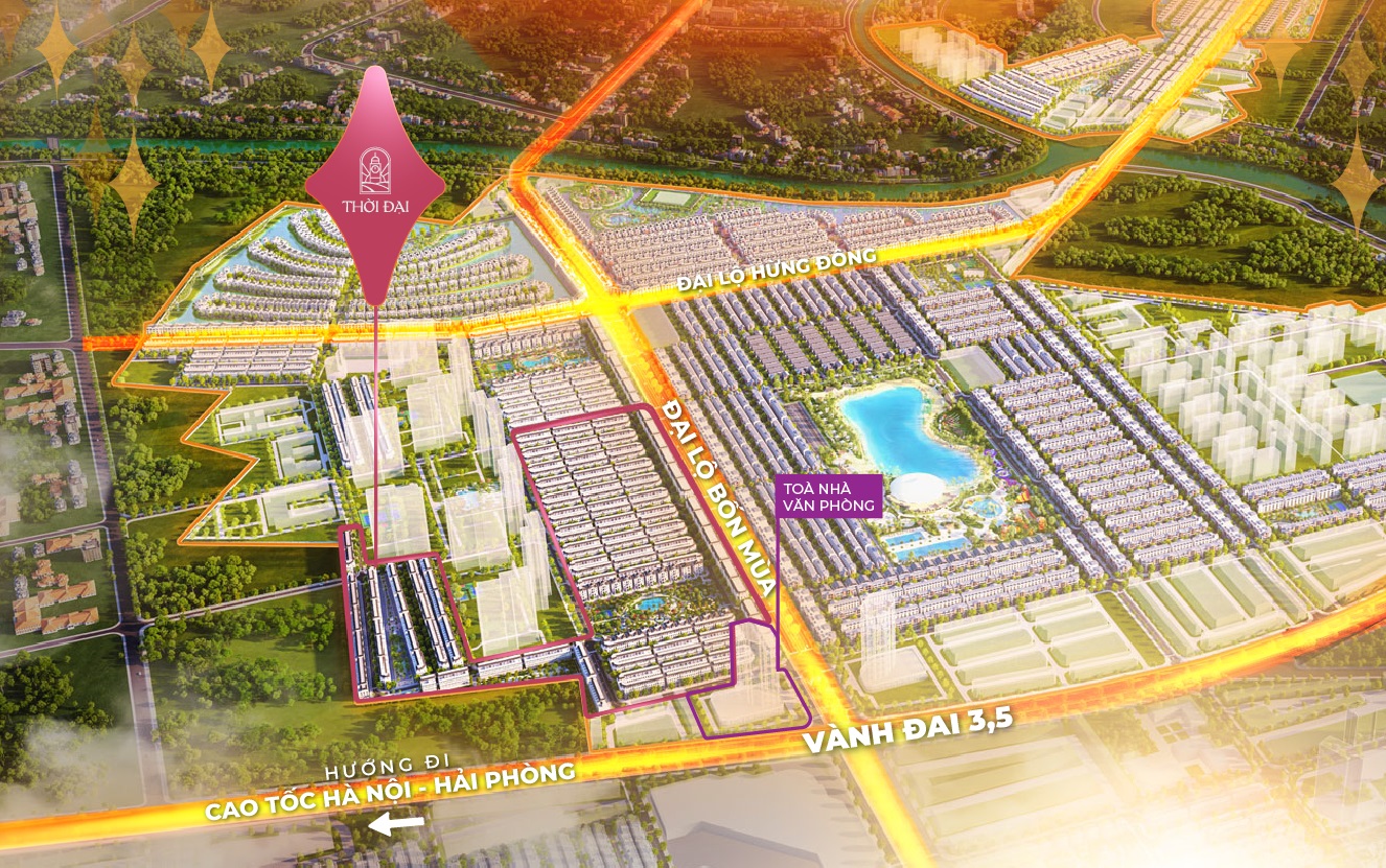 Phân khu Thời đại Vinhomes Ocean Park 3 – The Crown được ưa chuộng vì giao thương sầm uất