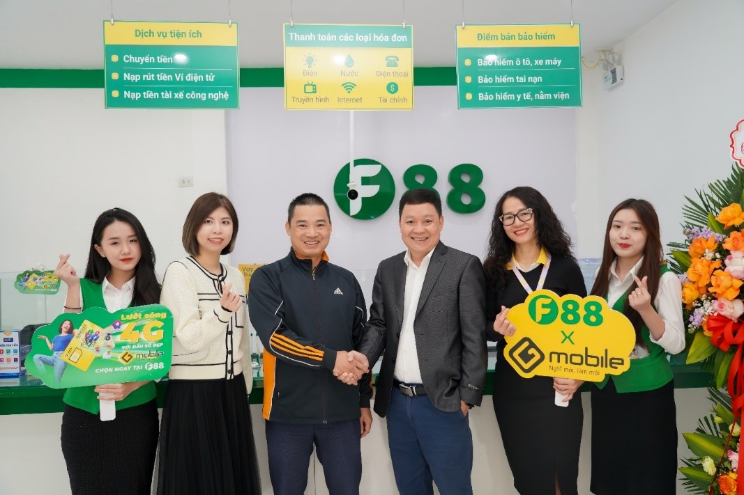 F88 hợp tác với Gmobile - Hướng tới cung cấp đa dạng dịch vụ