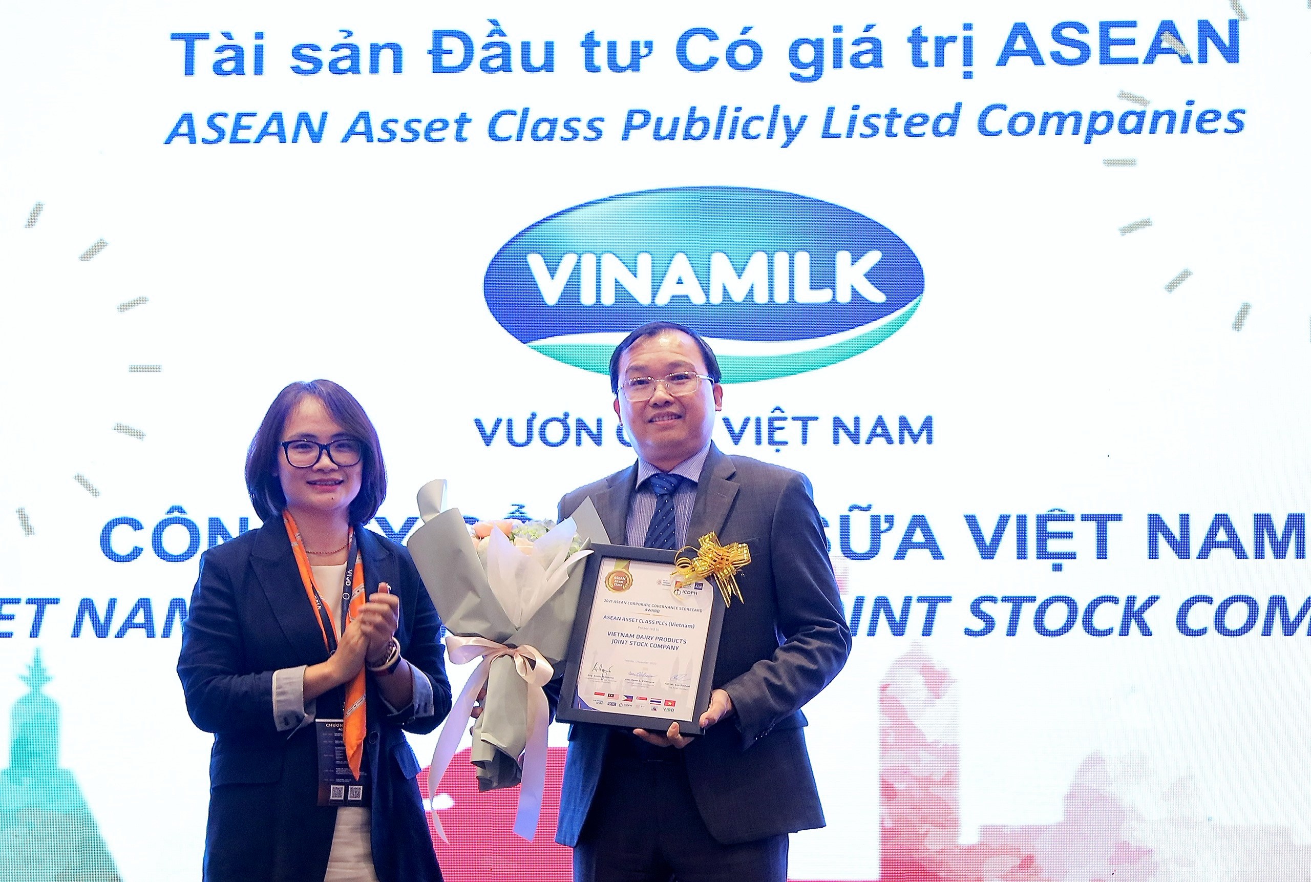 Vinamilk là doanh nghiệp Việt Nam duy nhất được vinh danh là tài sản đầu tư có giá trị của Asean 