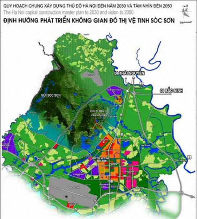 Hà Nội: Chi tiết quy hoạch 5 phân khu đô thị vệ tinh Sóc Sơn