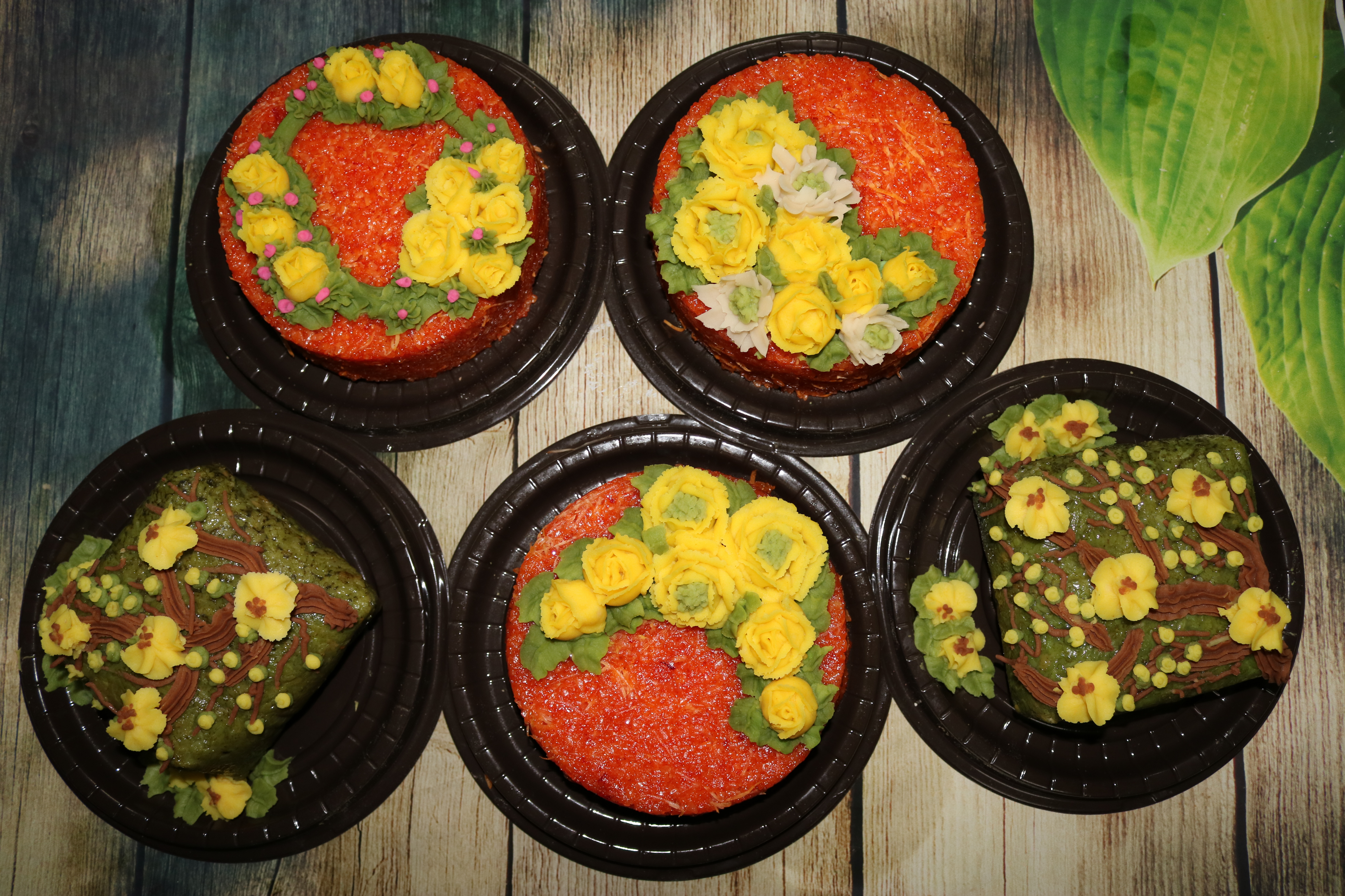 Ẩm thực ngày Tết Độc đáo với cách trang trí xôi và bánh chưng hoa đậu