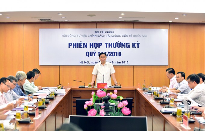 Phó Thủ tướng Chính phủ Vương Đình Huệ, Chủ tịch Hội đồng  tư vấn chính sách tài chính, tiền tệ họp phiên thường kỳ quý III