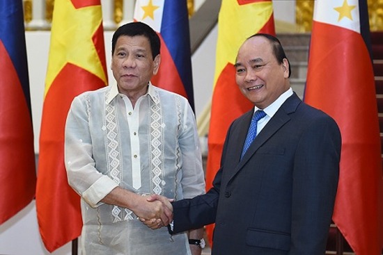 Lãnh đạo Đảng, Chính phủ tiếp, hội kiến với Tổng thống Philippines Rodrigo Duterte