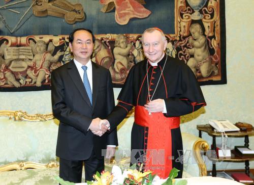 Chủ tịch nước Trần Đại Quang hội kiến Giáo hoàng Francis