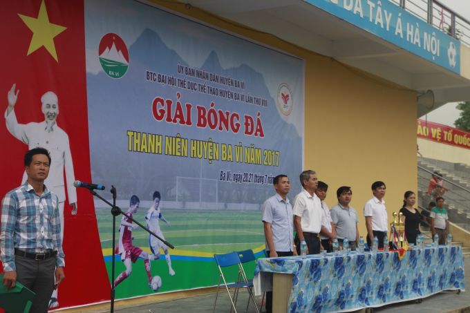 Khai mạc giải bóng đá thanh niên huyện Ba Vì năm 2017