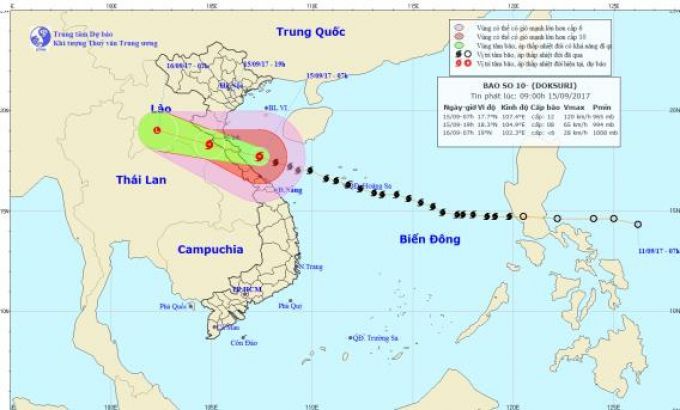 TIN BÃO KHẨN CẤP Cơn bão số 10 đổ bộ đất liền