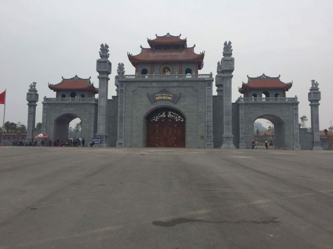 Trung tâm lễ hội Đền Hùng.