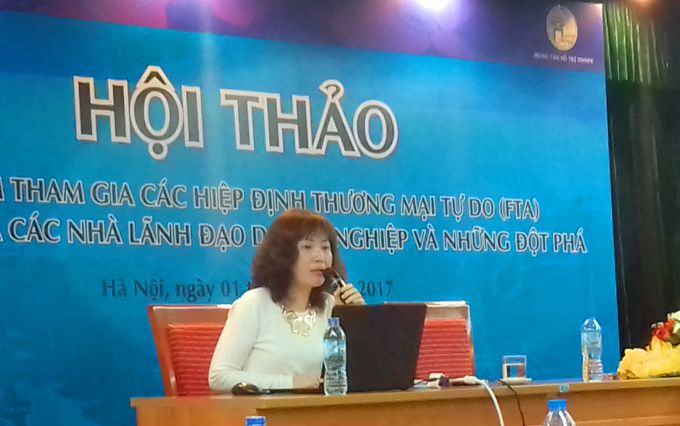 Bà Nguyễn Sơn Trà, Vụ đa biên - Bộ Công thương.