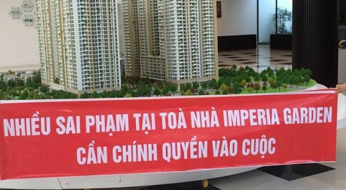 Chủ đầu tư Imperia Garden bị khách hàng tố không giữ cam kết