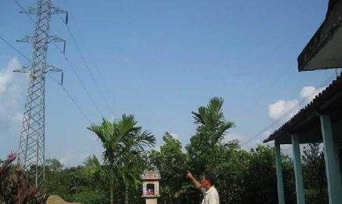 Hải Dương Đường điện 220KV lơ lửng trên đầu khiến người dân sợ hãi