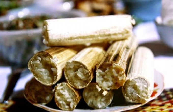 Cơm lam Bắc Mê ngon dẻo
