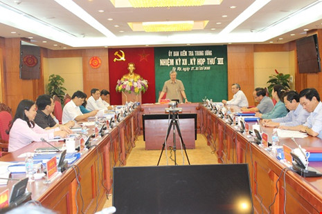 Kỳ họp thứ VII của Uỷ ban Kiểm tra Trung ương. 