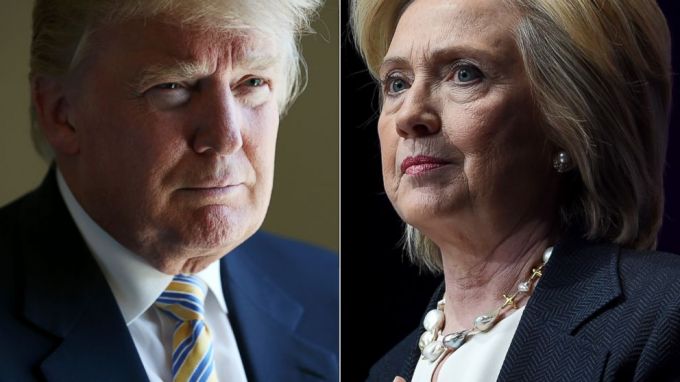 Donald Trump (trái) và Hillary Clinton (phải) ai sẽ là tổng thống tiếp theo của nước Mỹ
