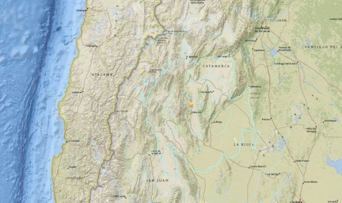 Đông Bắc Argentina vừa hứng chịu động đất mạnh 6,2 độ Richter