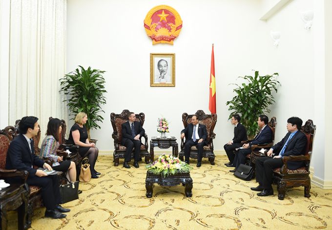 Thủ tướng Nguyễn Xuân Phúc tiếp Hiệu trưởng Đại học Waikato