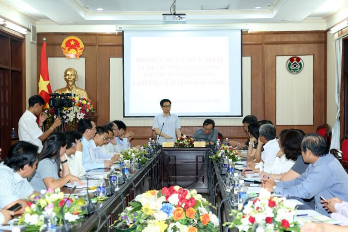 Phó Thủ tướng Vũ Đức Đam làm việc tại Đắk Nông