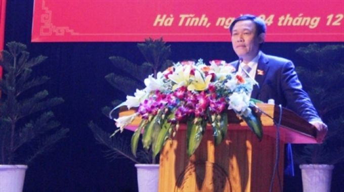 Phó Thủ tướng Vương Đình Huệ tiếp xúc cử tri tại Hà Tĩnh