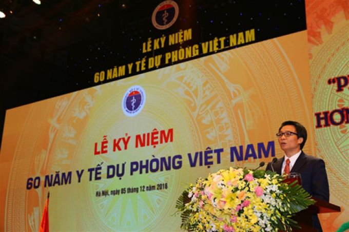 Phó Thủ tướng Vũ Đức Đam dự lễ kỷ niệm 60 năm y tế dự phòng