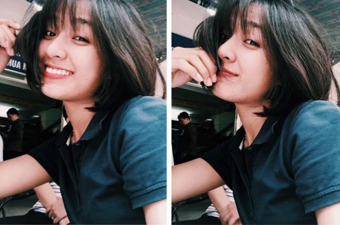 Tân hoa khôi Đại học Quốc gia Hà Nội cho biết cô khá nhí nhảnh, hoạt bát, thích chụp ảnh selfie.