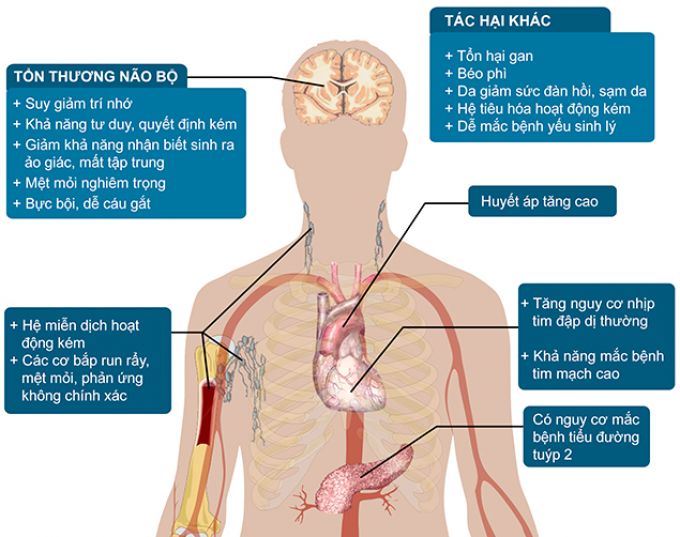 Ngủ muộn, thức khuya là nguyên nhân gây nên nhiều bệnh lý trên cơ thể. (Nguồn internet).