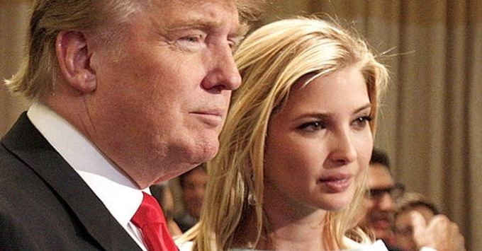 Tổng thống Mỹ Donald Trump và con gái Ivanka Trump.