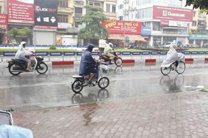 Dự báo thời tiết ngày 183 Bắc Bộ có mưa rào rải rác
