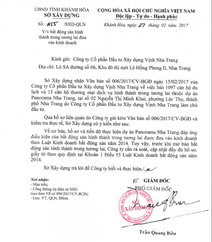 Sở Xây dựng đã “cố tình” hiểu luật nhưng lại “ngang nhiên” vi phạm Luật.