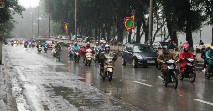Dự báo thời tiết 3 ngày tới (từ 14 - 34) tại Hà Nội