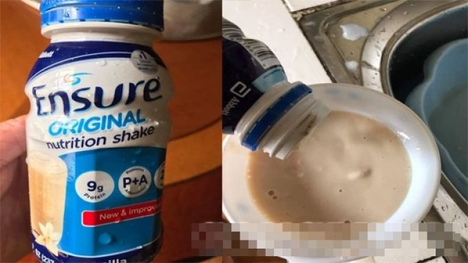 Tá hỏa phát hiện sữa Ensure bẩn do công ty TNHH dinh dưỡng 3A nhập khẩu