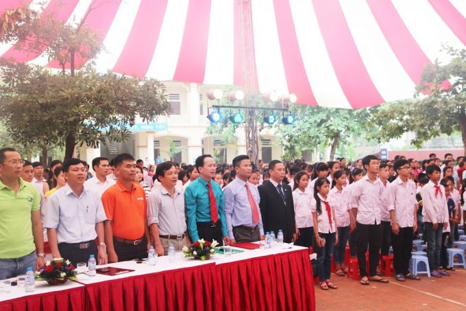 Quang cảnh buổi lễ.