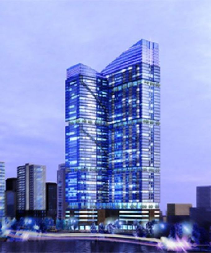 Quảng cáo đẹp long lanh nhưng tiến độ công trình này là một dấu chấm hỏi