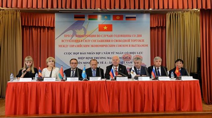 Hiệp định FTA sau một năm giữa Việt Nam và Liên minh kinh tế Á-Âu (EAEU) thương mại phát triển mạnh