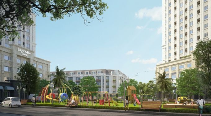 Khoảng kh&ocirc;ng xanh trong thiết kế dự &aacute;n Eurowindow Park City