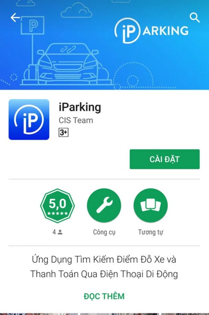 Tải ứng dụng iParking