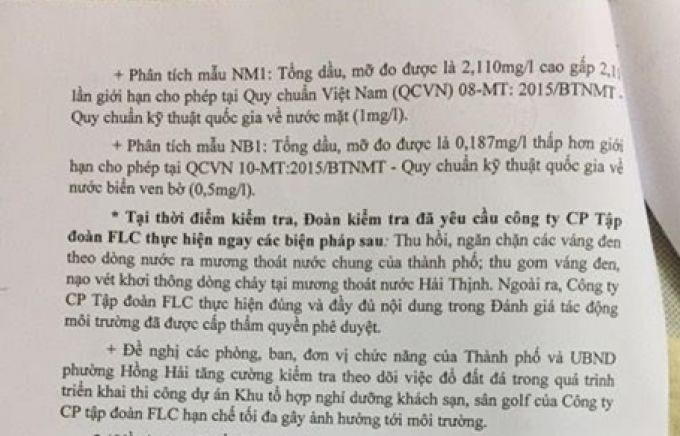 Kết quả b&aacute;o c&aacute;o của UBND TP Hạ Long