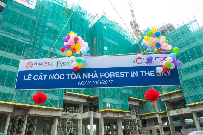 Flamingo Đại Lải Resort cất nóc tòa nhà Forest In The Sky  và khai trương tổ hợp dịch vụ con đường thơ
