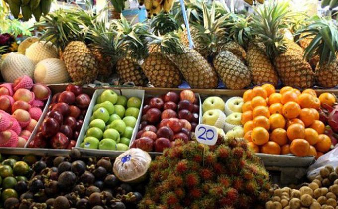 Rau quả nhập khẩu từ Thái Lan tăng đột biến