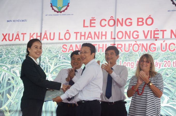 Việt Nam xuất khẩu lô hàng thanh long trái đầu tiên vào thị trường Australia